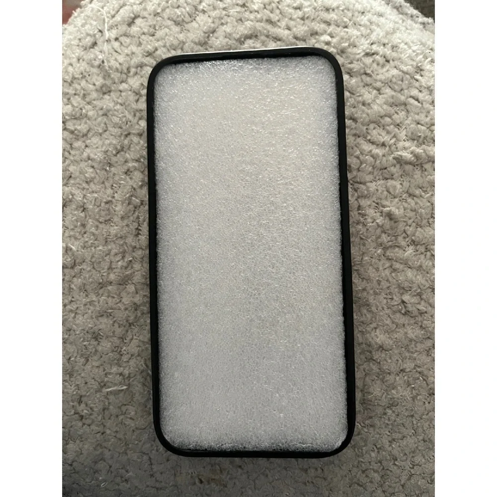 iPhone 14 Pro Case Floral Art‎ Design Protective Phone Cover Black Trim